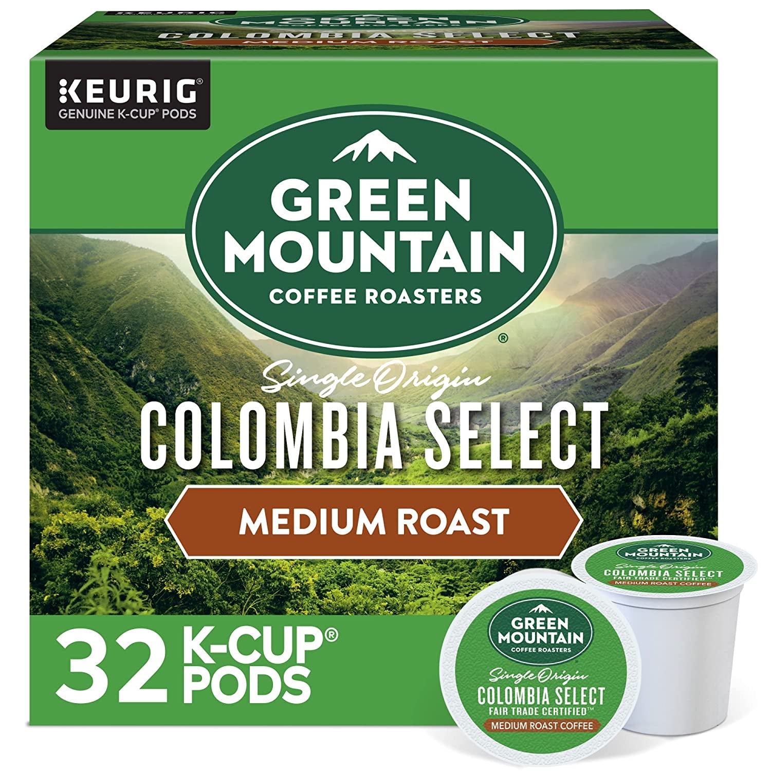 Colombia Select Coffee, Keurig Single-Serve K-Cup Pods, Medium Roast Coffee, 96 Count (4 Packs of 24)