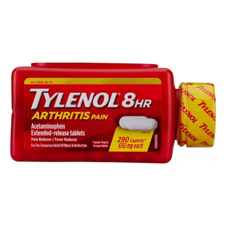 Tylenol 8-Hr. Arthritis Pain Extended Release Caplets, 650 Mg Acetaminophen, 290 Ct.