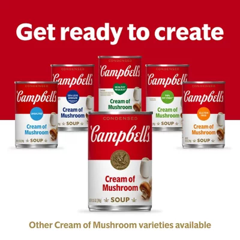 Campbell'S Cream of Mushroom Soup 10.5 Oz., 8 Pk.