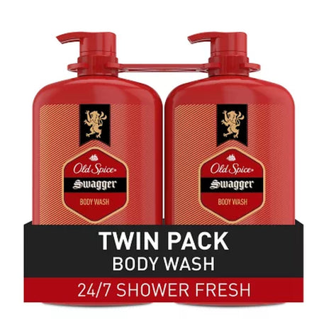 Old Spice Swagger Scent of Cedarwood Men'S Body Wash, 33.4 Fl. Oz., 2 Pk.