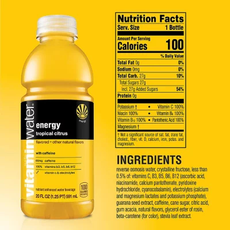 Glaceau Vitaminwater Variety Pack 20 Fl. Oz., 20 Pk.