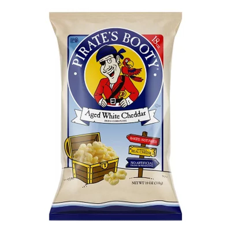 Pirate'S Booty Aged White Cheddar Puffs, 18 Oz.