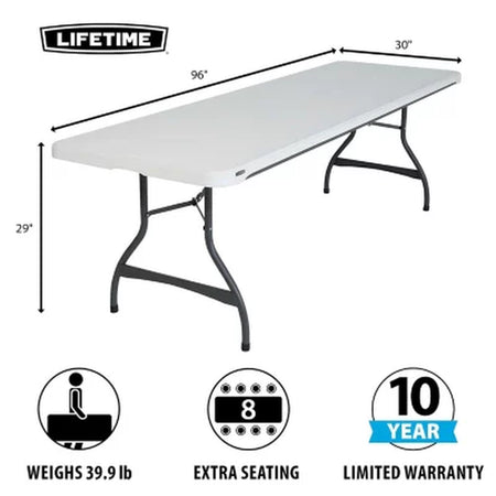 Lifetime 8' Commercial Grade Folding Table