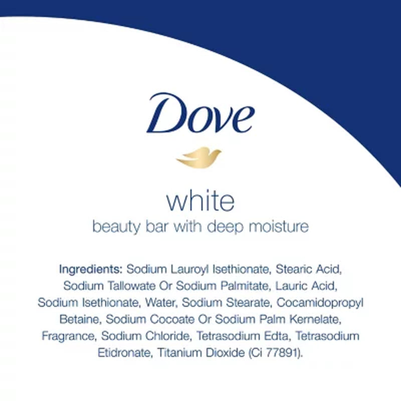 Dove Beauty Bar Soap, Original White, 3.75 Oz., 16 Ct.