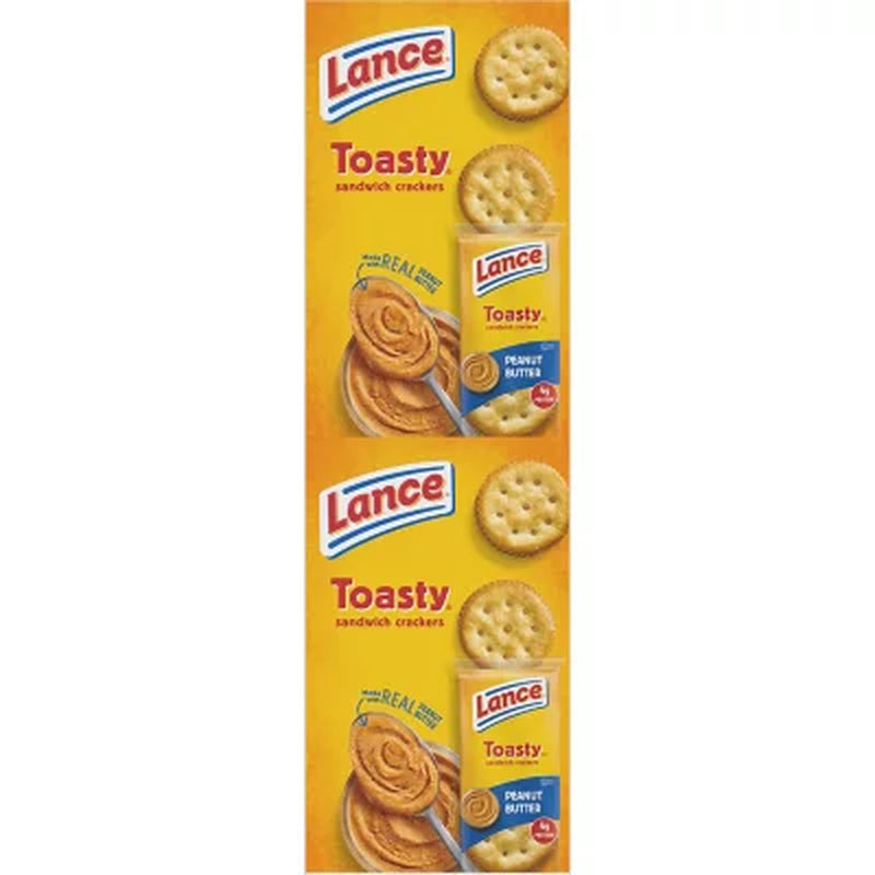 Lance Toasty Peanut Butter Sandwich Crackers, 1.29 Oz., 40 Pk.