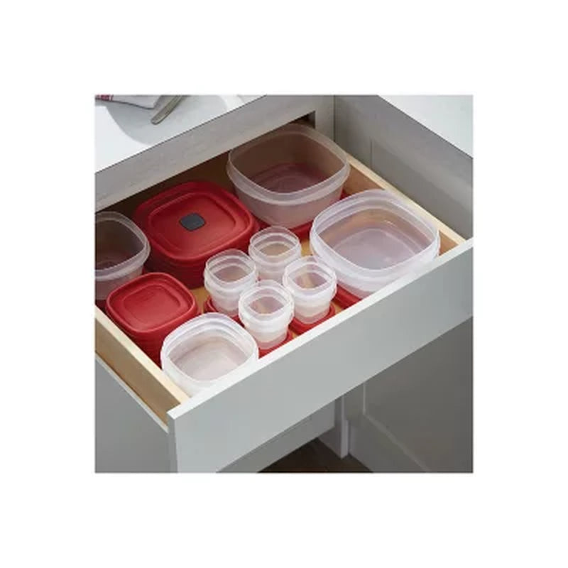 Rubbermaid 50-Piece Easyfind Lids Vented Food Storage Set