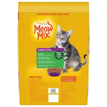 Meow Mix Original Choice Dry Cat Food, Heart Healthy & Oral Care Formula 32 Lbs.