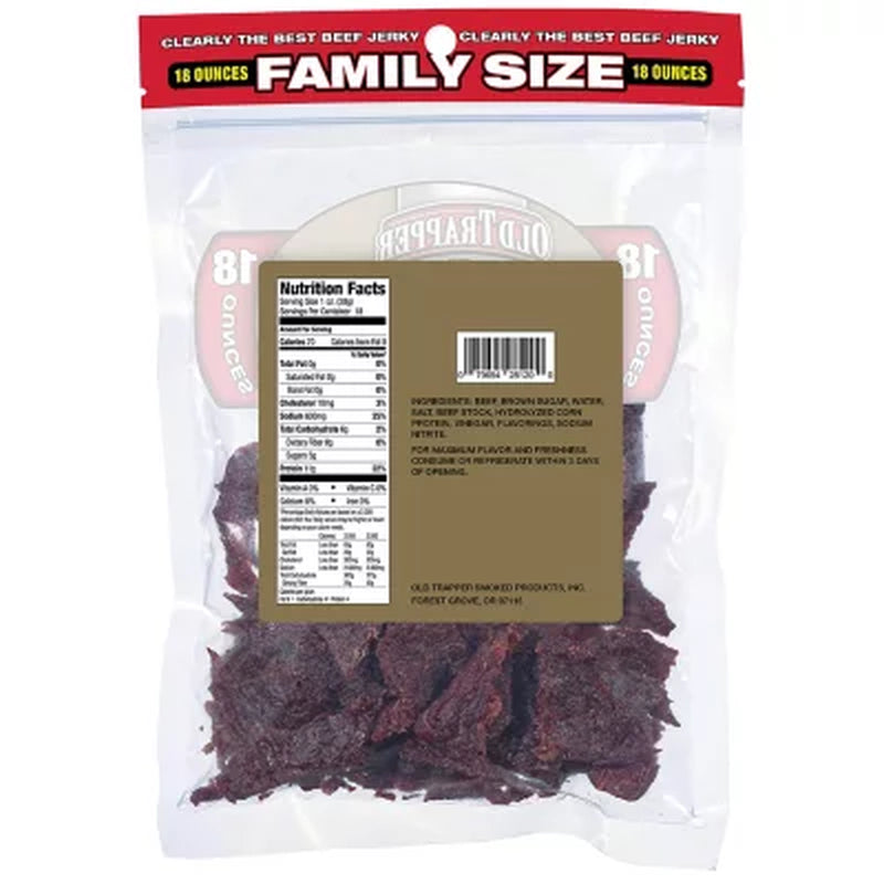 Old Trapper Old Fashioned Beef Jerky, 18 Oz.