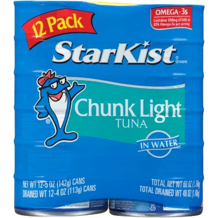 Starkist Chunk Light Tuna in Water 5 Oz., 12 Pk.