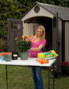 Lifetime 4' Commercial Grade Adjustable Fold-In-Half Table