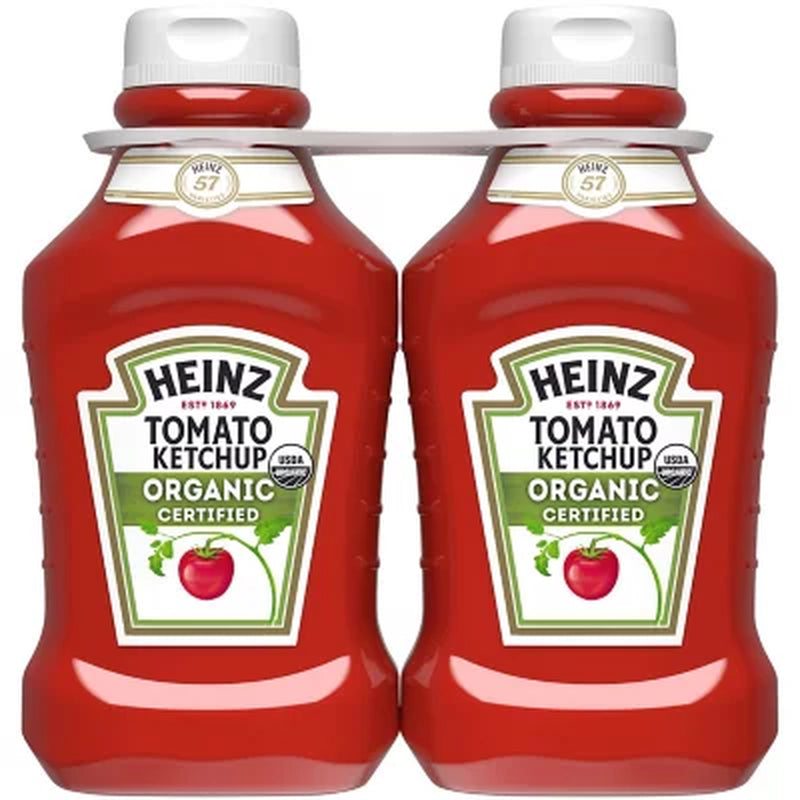 Heinz Organic Certified Tomato Ketchup 88 Oz., 2 Pk.