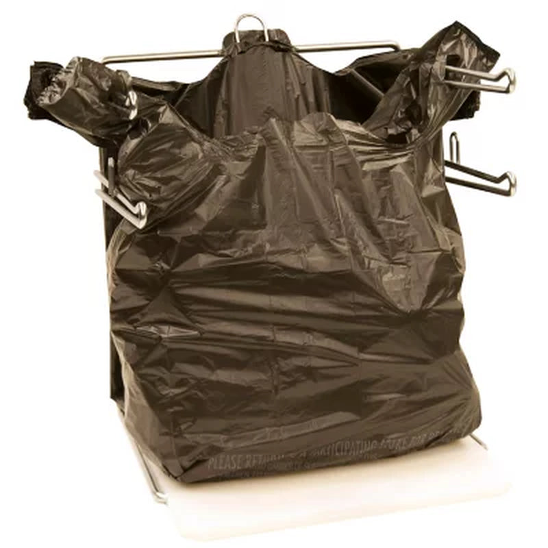 Black T-Shirt Carryout Bags, 11.5" X 6.5" X 22" 1000 Ct.