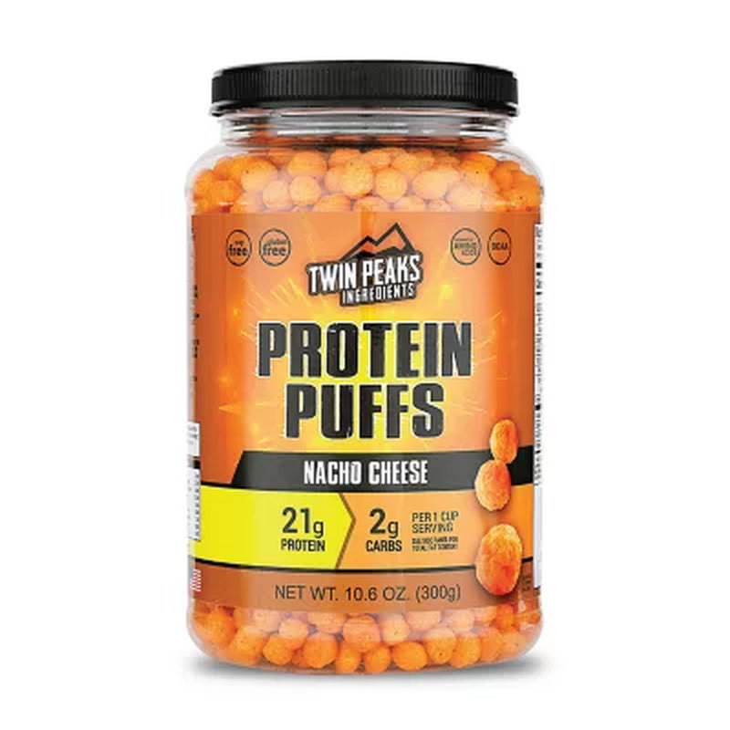 Twin Peaks Keto 21G Protein Puffs, Nacho Cheese 10.6 Oz.