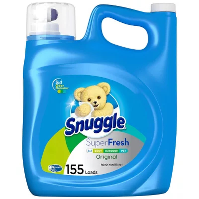 Snuggle plus Superfresh Liquid Fabric Softener 164 Fl. Oz., 155 Loads