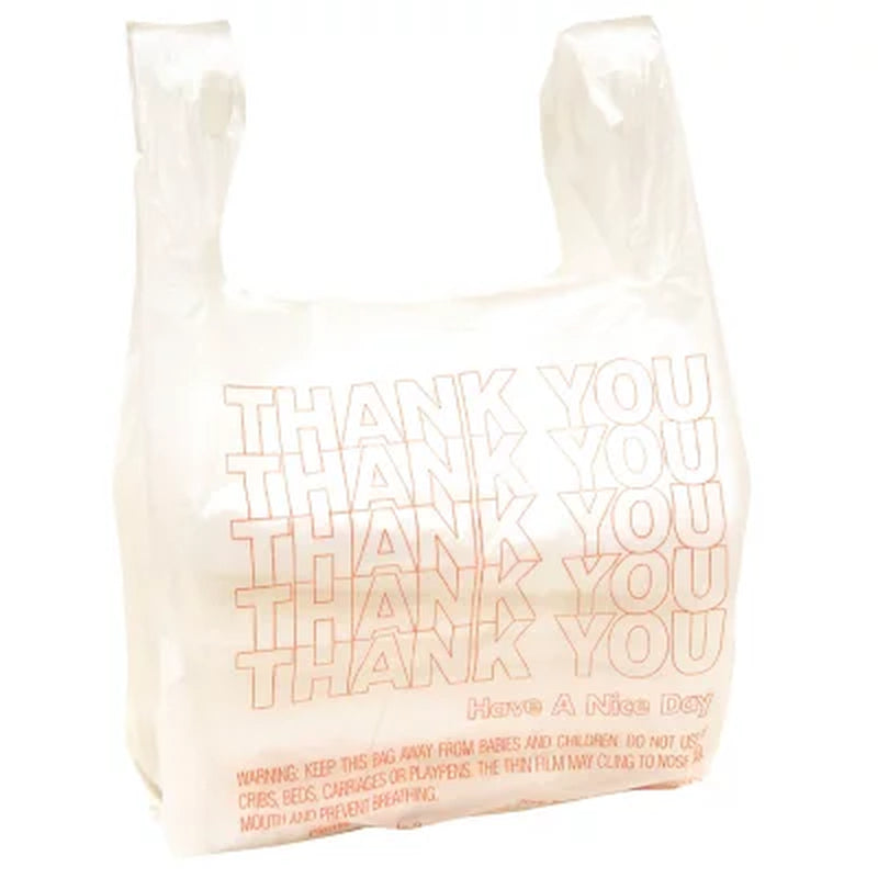 Small T-Shirt Carry-Out Bags, 7" X 5" X 15" (2000 Ct.)