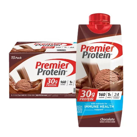 Premier Protein 30G High Protein Shake, Chocolate, 11 Fl. Oz., 15 Pk.