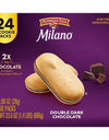 Milano Double Dark Chocolate Cookies, 0.98 Oz., 24 Pk.