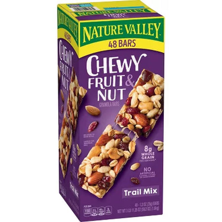 Nature Valley Chewy Trail Mix Fruit & Nut Granola Bars, 48 Ct.