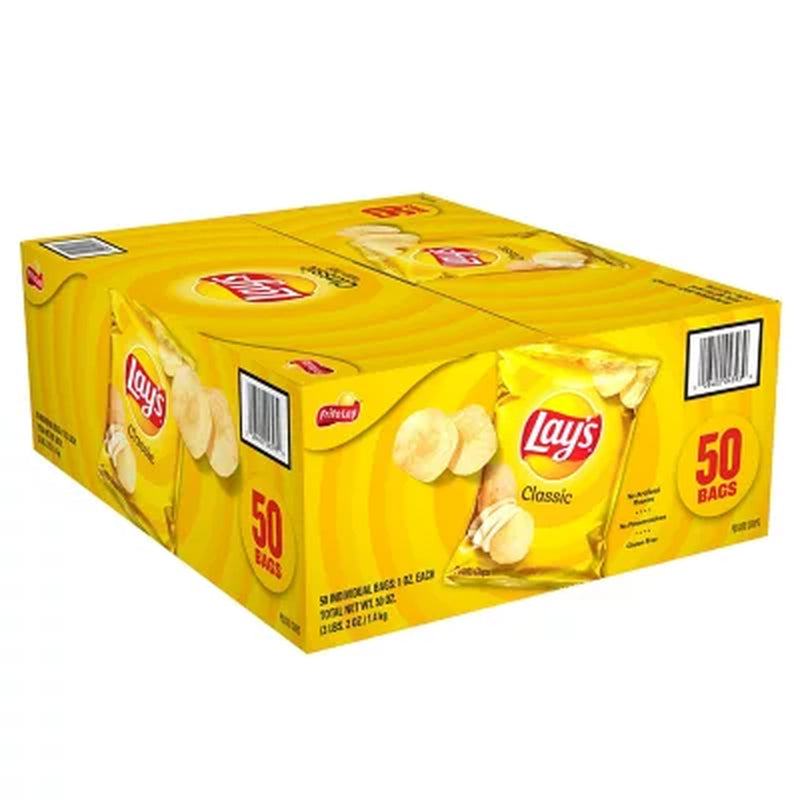 Lay'S Classic Potato Chips, 1 Oz., 50 Pk.