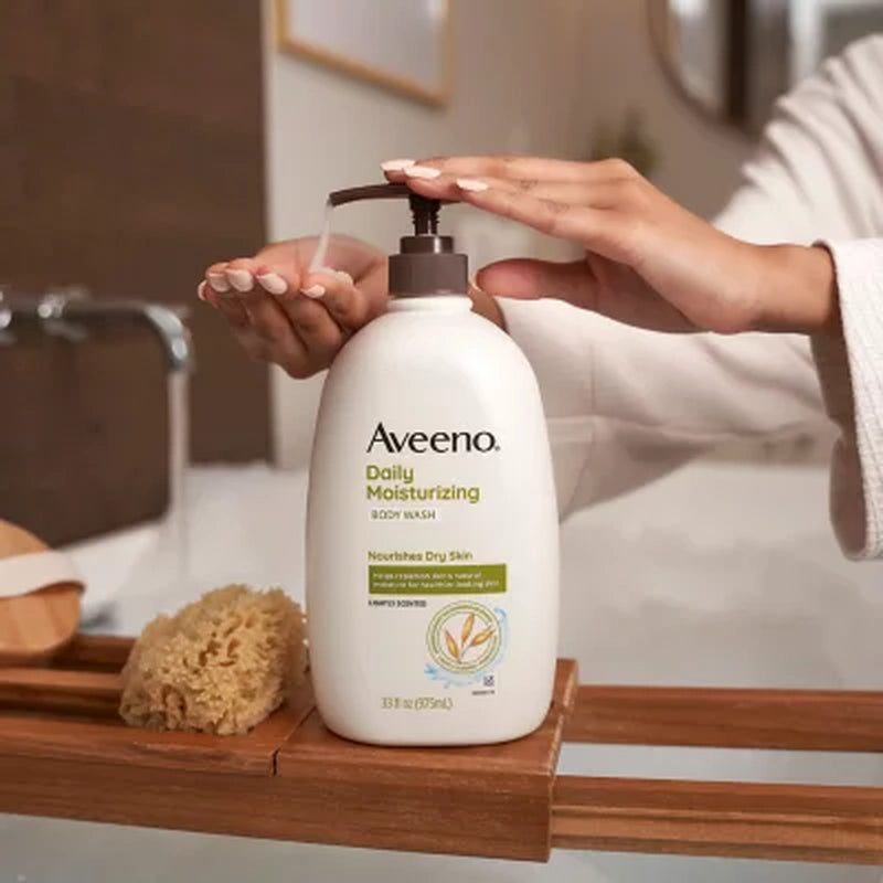 Aveeno Daily Moisturizing Body Wash, 33 Fl. Oz., 2 Pk.