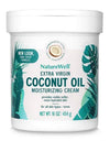 Naturewell Extra Virgin Coconut Oil Moisturizing Cream, 16 Oz.