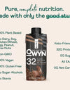 OWYN Pro Elite 32G Keto Plant Protein Shake, Chocolate 11.15 Fl. Oz., 15 Pk.