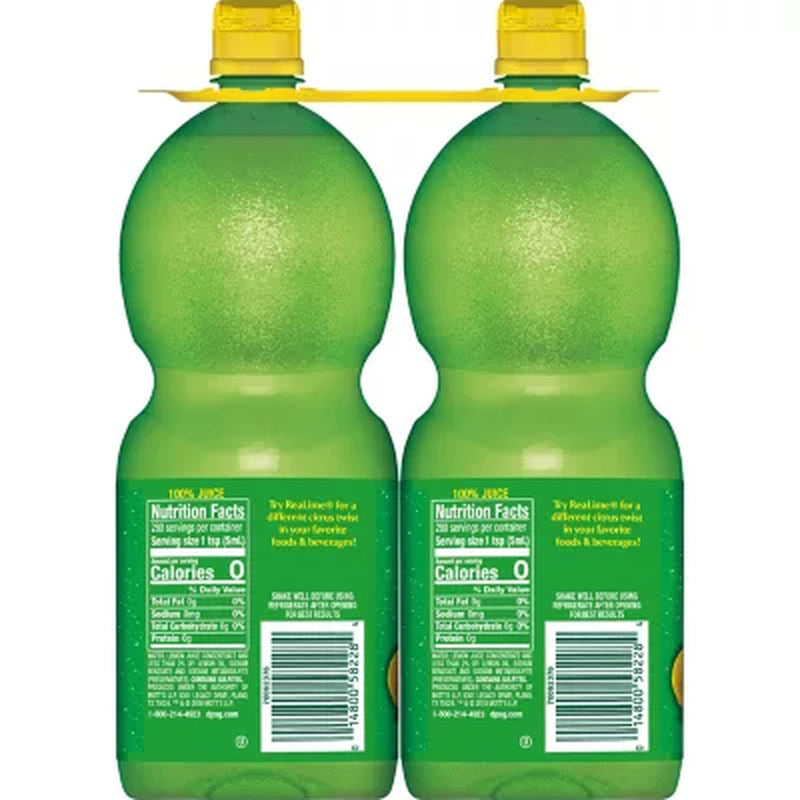 Realemon 100% Lemon Juice 48 Fl. Oz. Bottles, 2 Pk.