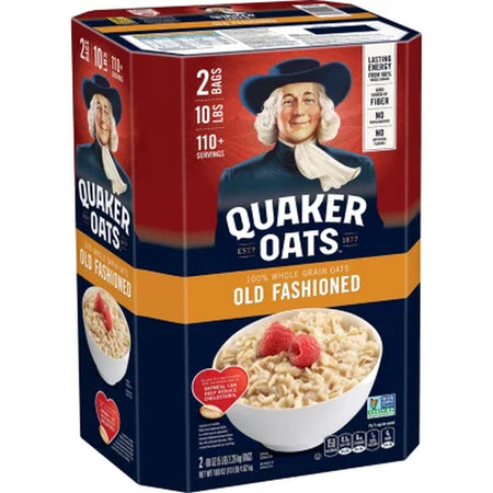 Quaker Old Fashioned Oats 160 Oz., 2 Pk.