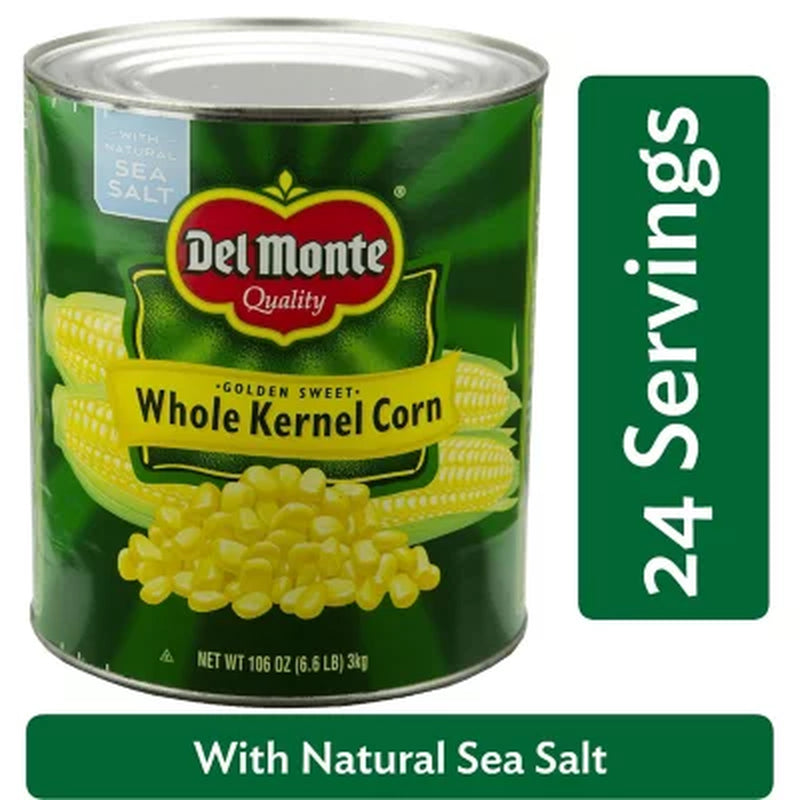 Del Monte Whole Kernel Corn, 106 Oz.