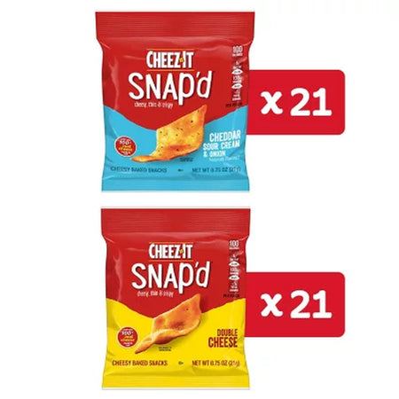 Cheez-It Snap'D, Variety Pack, 0.75 Oz., 42 Pk.