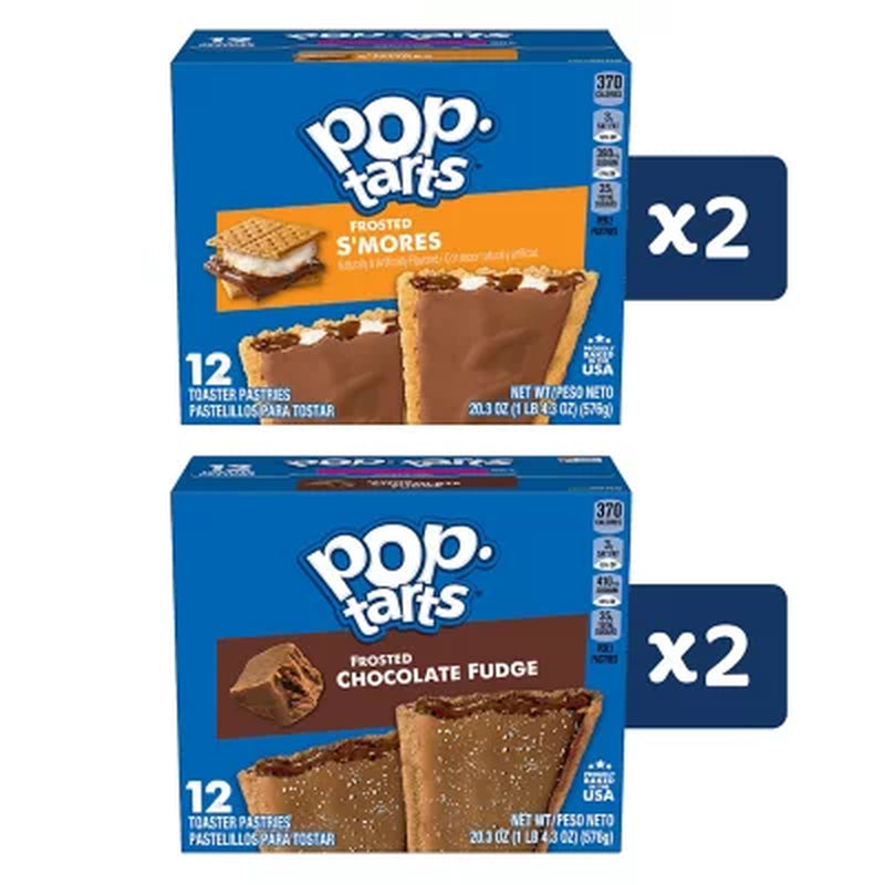 Pop-Tarts Chocolate Variety Pack, 48 Ct.