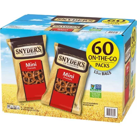 Snyder'S Mini Pretzels, 1.5 Oz., 60 Pk.