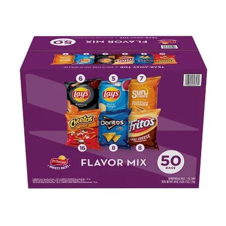 Frito-Lay Flavor Mix Variety Pack Chips, 50 Pk.