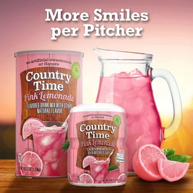 Country Time Pink Lemonade Naturally Flavored Powdered Drink Mix 5.16 Lbs.