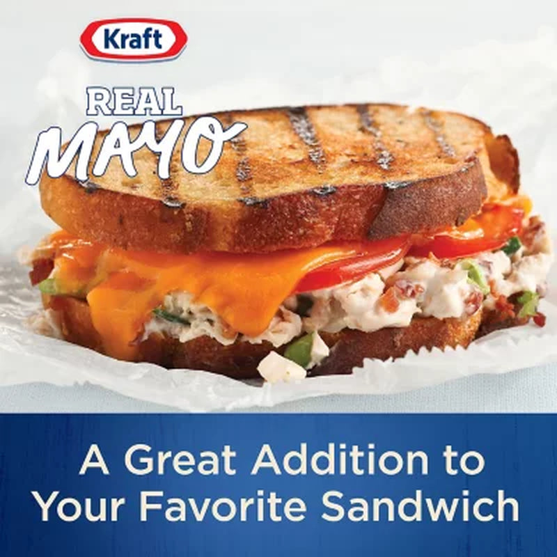 Kraft Real Mayo Creamy & Smooth Mayonnaise 30 Fl. Oz. Jars, 2 Pk.