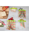Ello Plastic Reusable Food Storage Bags 12 Pack, Summer Fruits