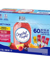 Crystal Light Lemonade, Fruit Punch, Raspberry Lemonade and Wild Strawberry Powdered Drink Mix Variety Pack 60 Ct.