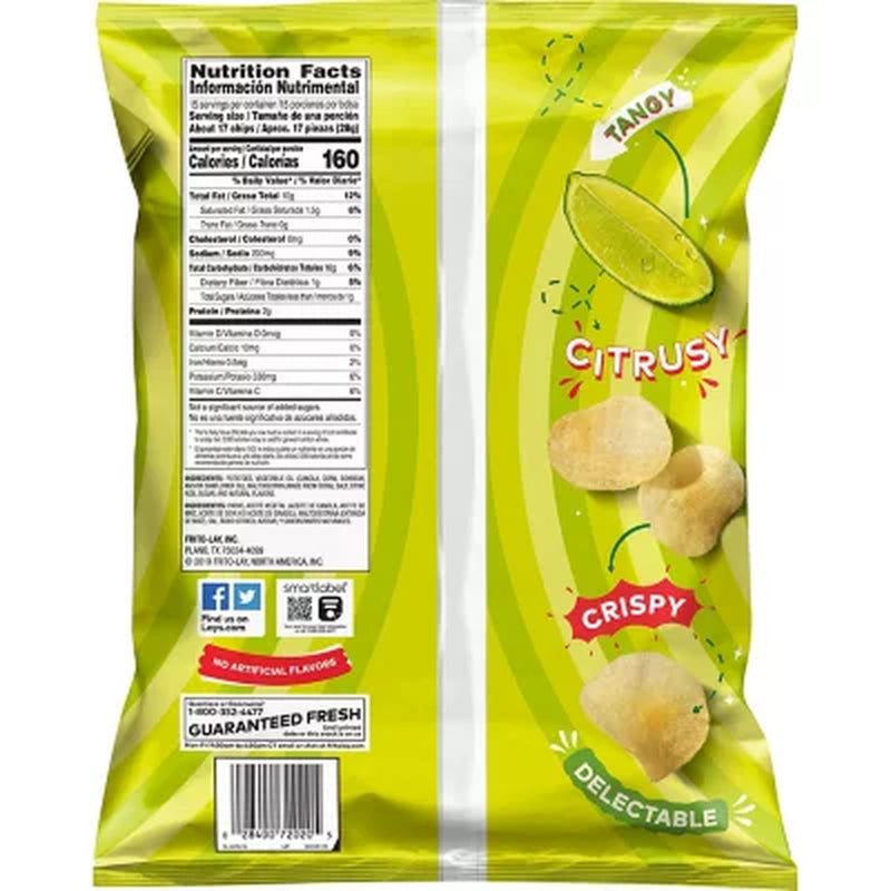 Lay'S Limon Potato Chips, 15 Oz.