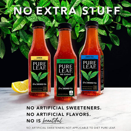 Pure Leaf Iced Tea Bottles Sweetened, 18.5 Fl Oz 12 CT (CHOOSE FLAVOR)