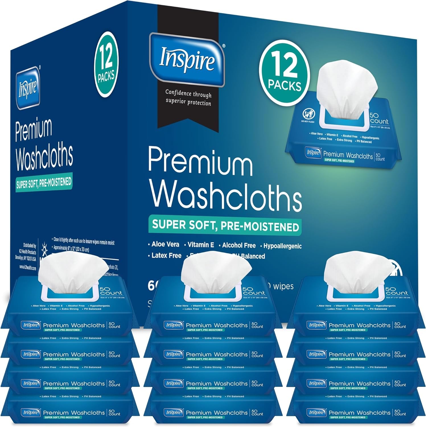 Adult Wet Wipes Adult Wash Cloths, Adult Wipes for Incontinence & Cleansing (CHOOSE)