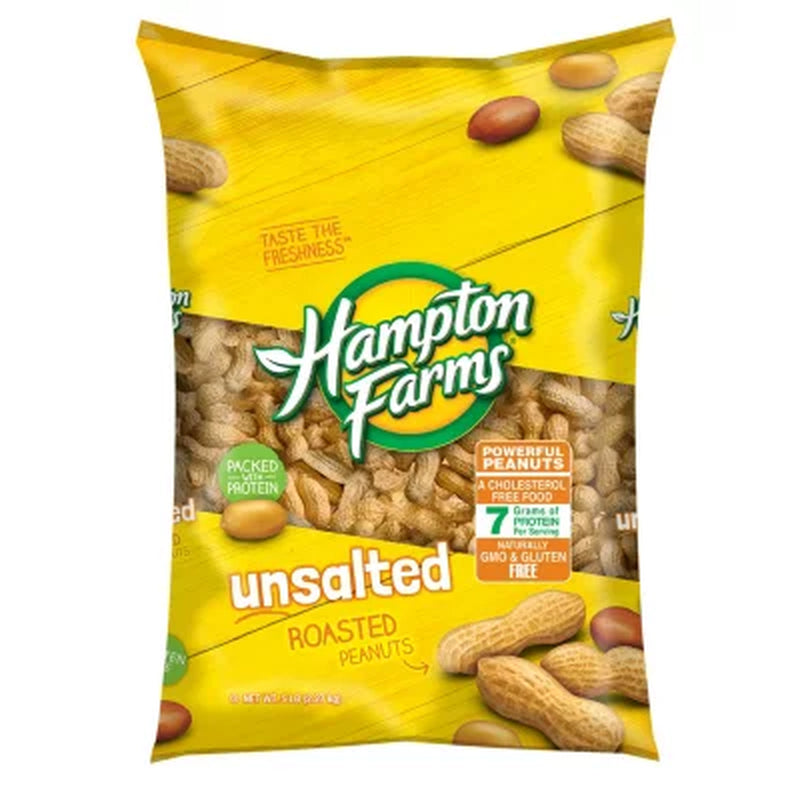 Hampton Farms Unsalted In-Shell Peanuts, 5 Lbs.