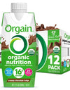 Orgain Organic Nutrition 16G Grass-Fed Protein Shake, Creamy Chocolate Fudge, 11 Fl. Oz., 12 Pk.