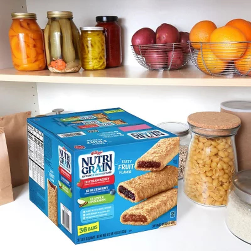 Nutri-Grain Bars Variety Pack, 1.3 Oz., 36 Pk.