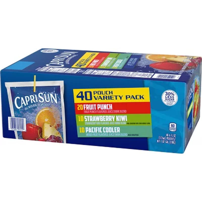 Capri Sun Variety Pack 6 Fl. Oz. Pouches, 40 Pk.