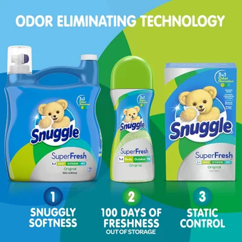 Snuggle plus Superfresh Liquid Fabric Softener 164 Fl. Oz., 155 Loads