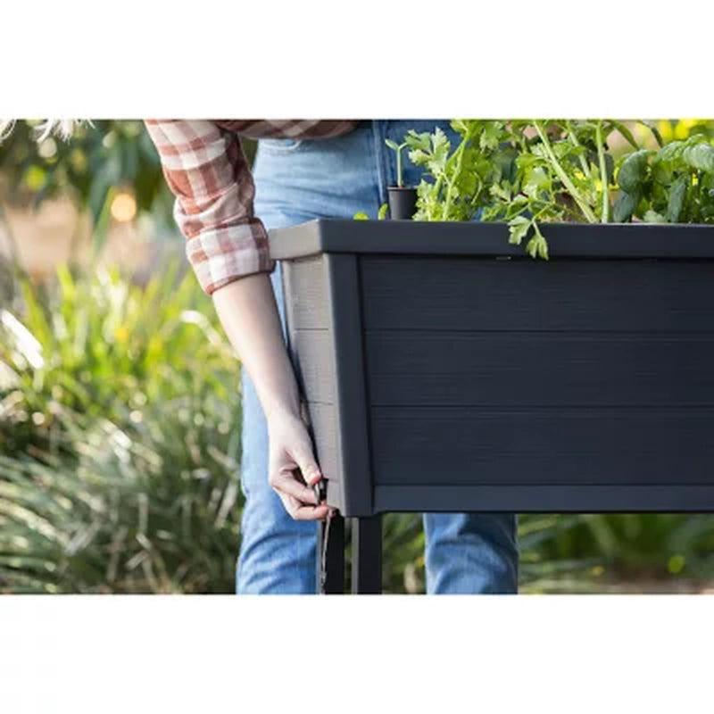 Keter XL Urban Bloomer Resin Elevated Planter Raised Garden Bed