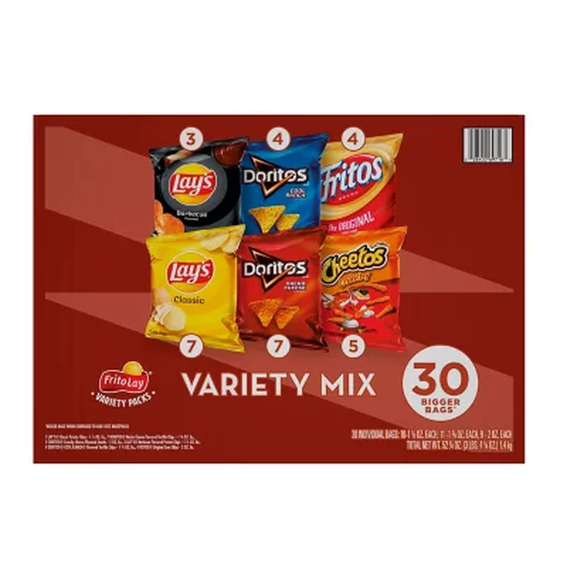 Frito-Lay Variety Pack Chips, 30 Pk.