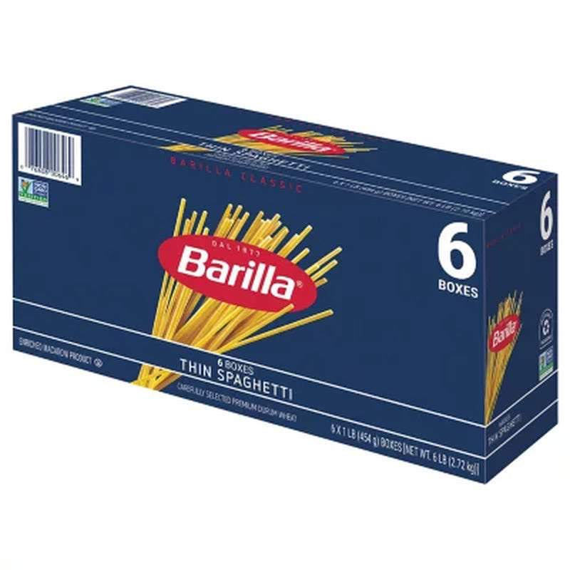 Barilla Pasta Thin Spaghetti 16 Oz., 6 Pk.