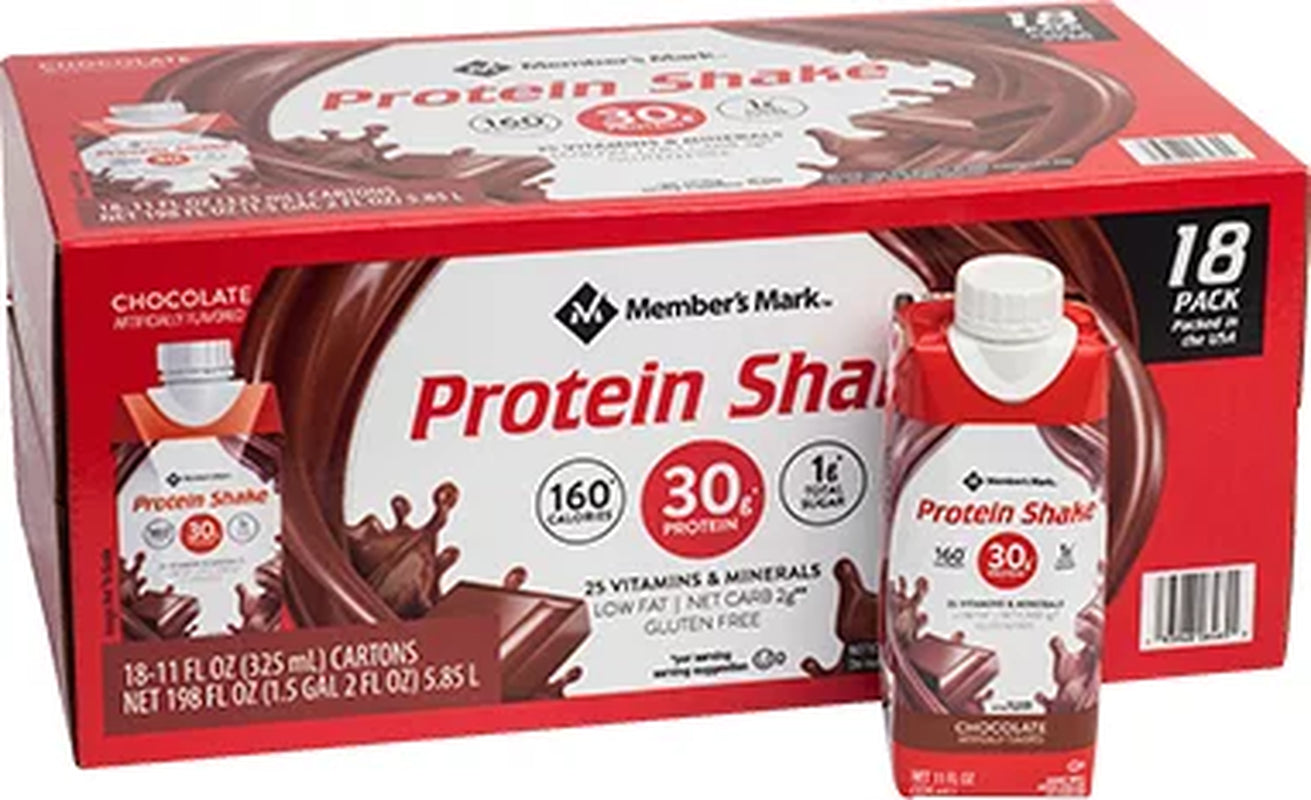 Member'S Mark 30G High Protein Shake, Chocolate, 11 Fl. Oz., 18 Pk.