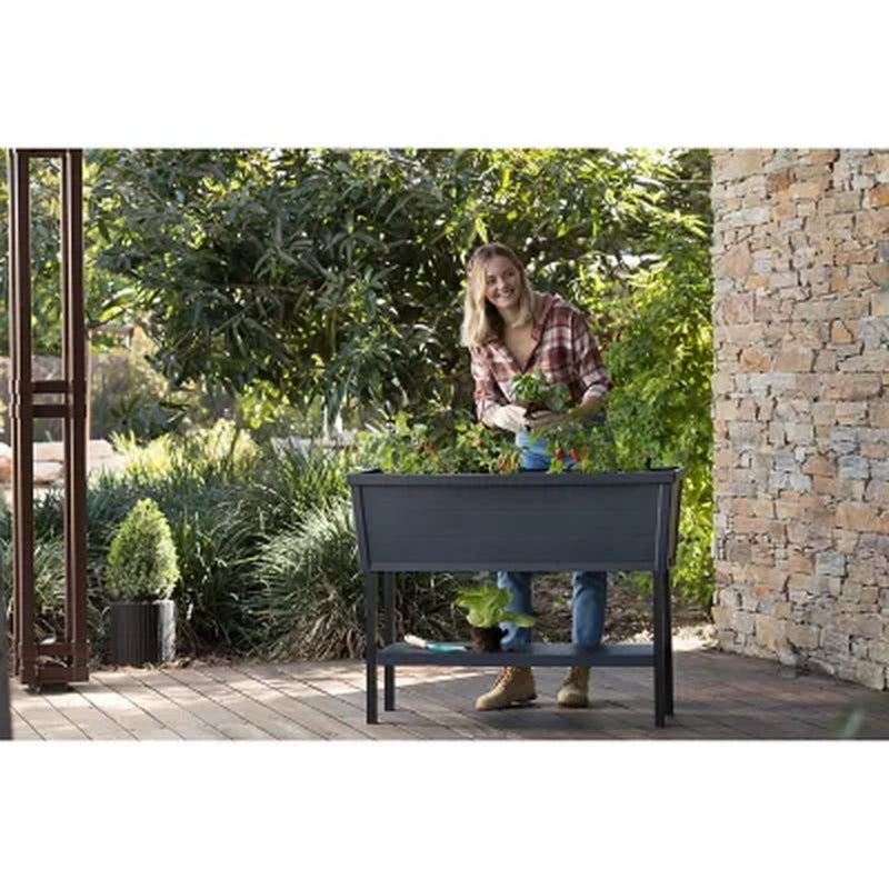 Keter XL Urban Bloomer Resin Elevated Planter Raised Garden Bed